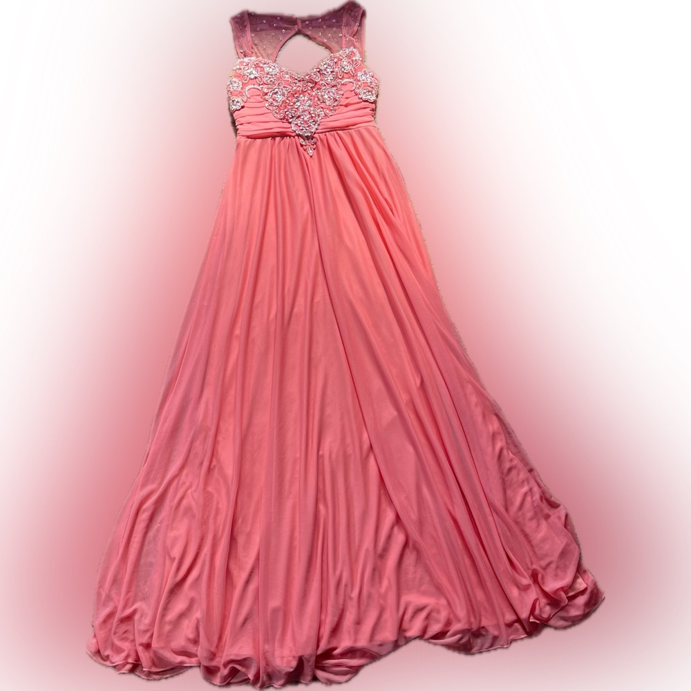 My Michelle Prom Dress Coral Pink